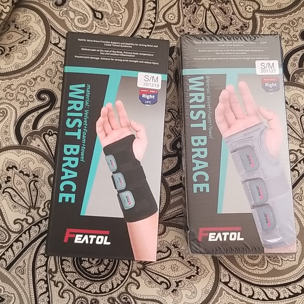 Featol wrist brace 1 black 1 grey